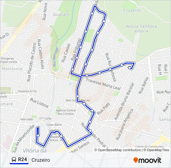 R24 Bus Line Map