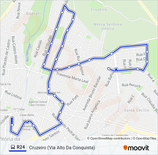 R24 Bus Line Map