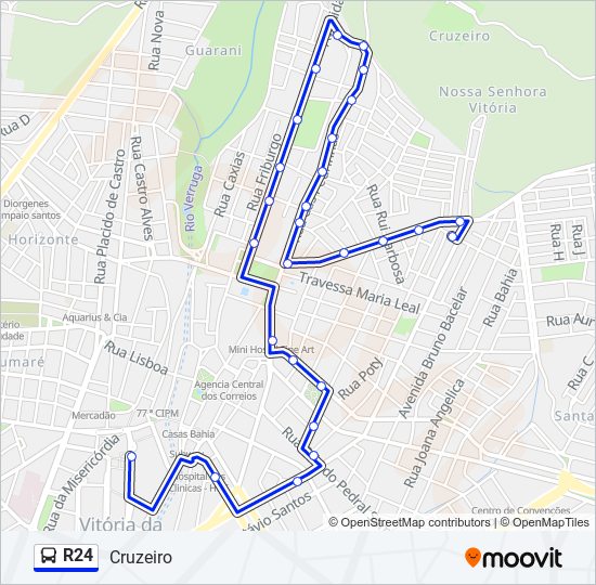 Rota da linha r10: horários, paradas e mapas - Campinhos (Atualizado)