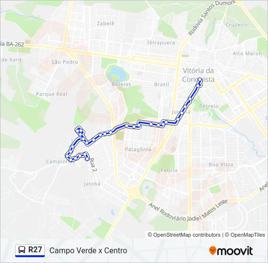 R27 Bus Line Map