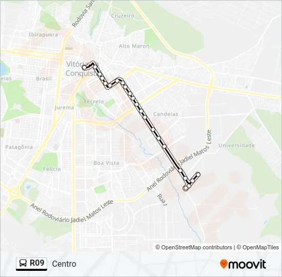 R09 Bus Line Map