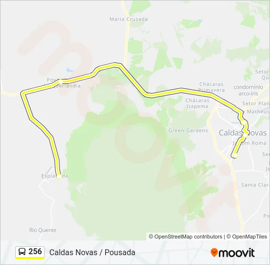 256 Bus Line Map
