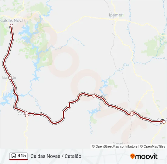 415 Bus Line Map