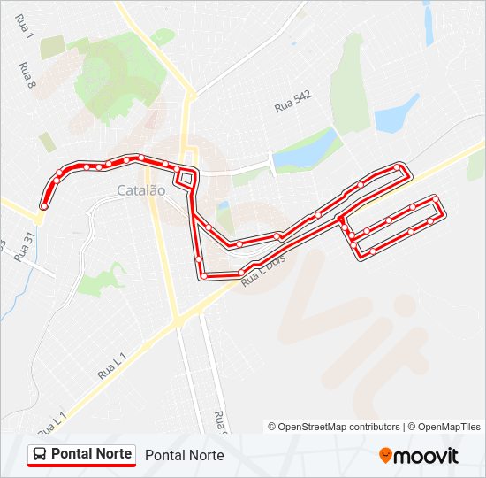 Mapa da linha 05 de ônibus