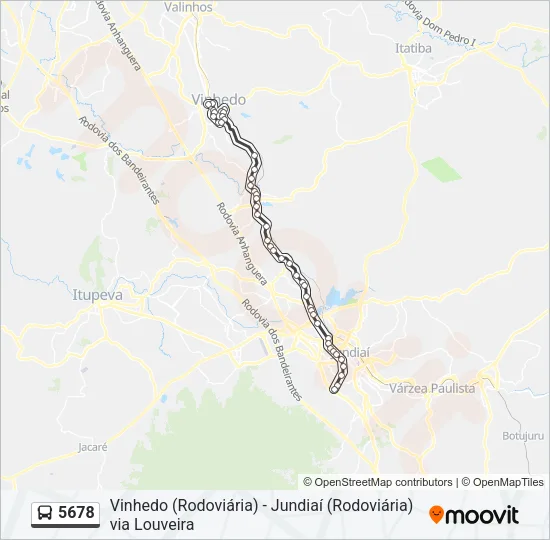 5678 Bus Line Map