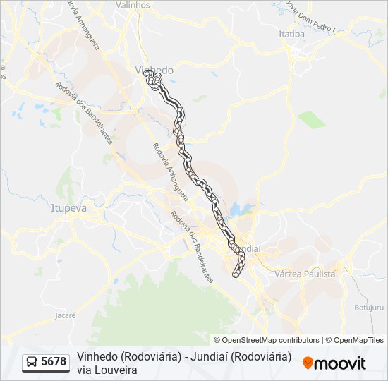 Como chegar até Cidade de Vinhedo de Ônibus?