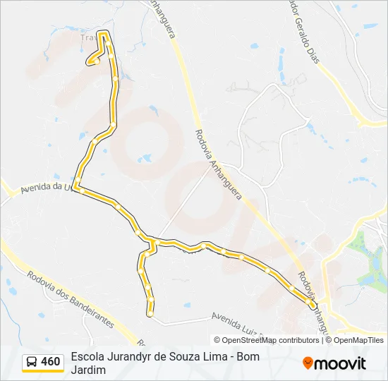 460 Bus Line Map