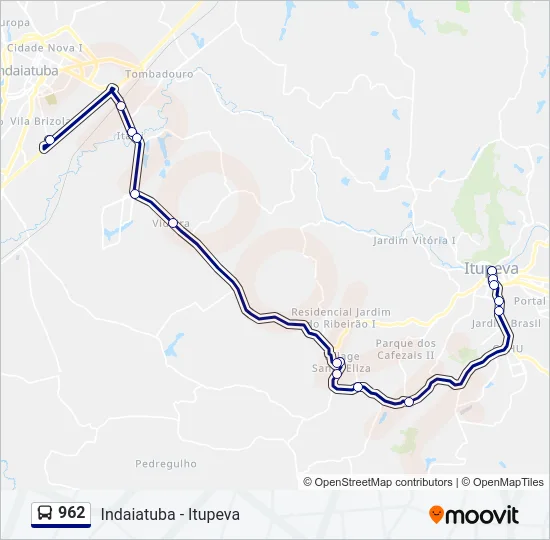 962 Bus Line Map