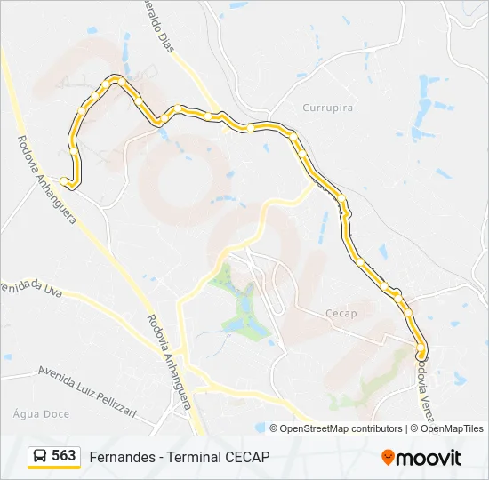 563 Bus Line Map