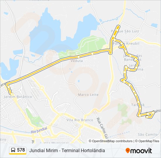 578 bus Line Map