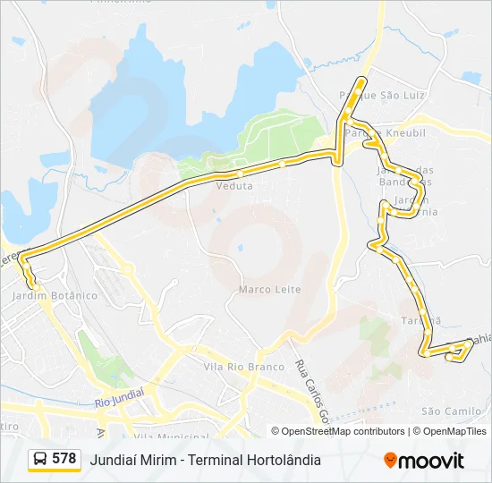 578 Bus Line Map