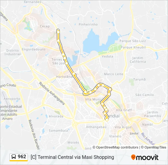 962 Bus Line Map