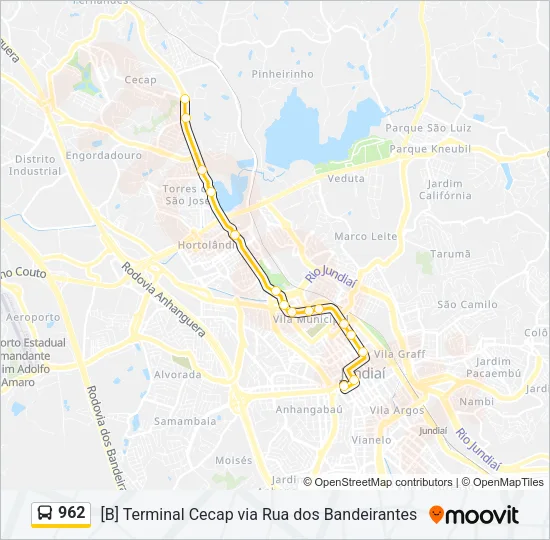 962 Bus Line Map