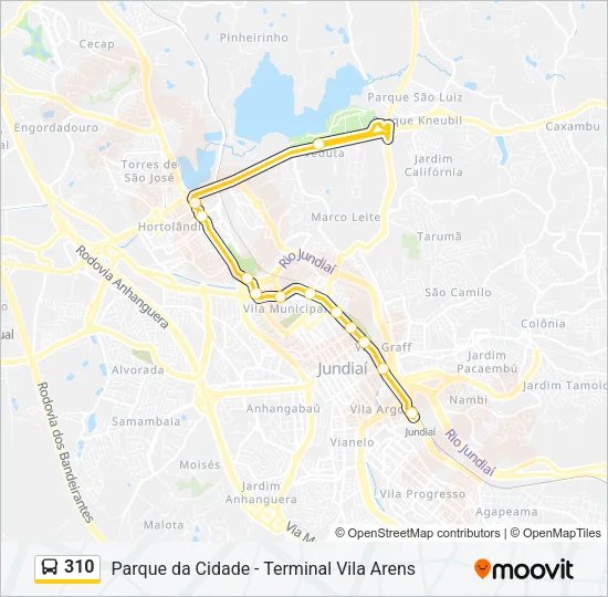 310 Bus Line Map