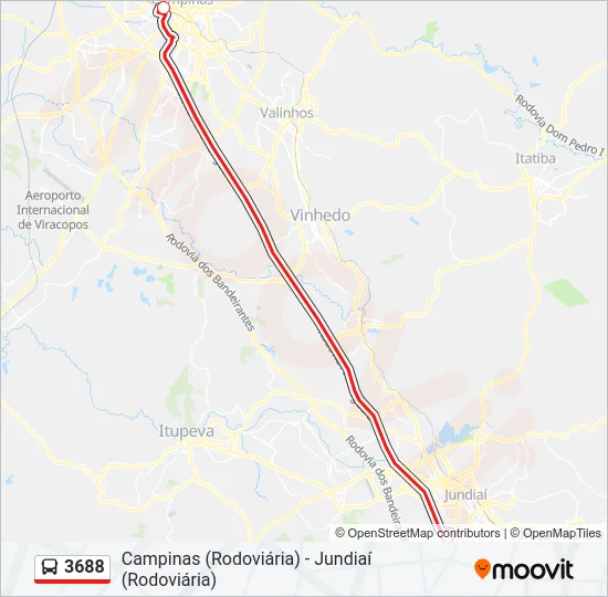 3688 Bus Line Map
