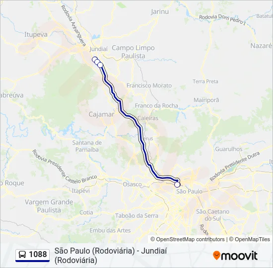 1088 Bus Line Map