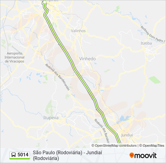 5014 bus Line Map