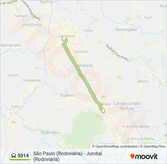 5014 Bus Line Map