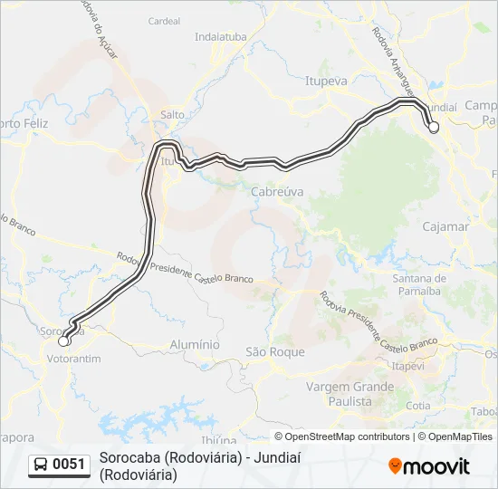 0051 Bus Line Map