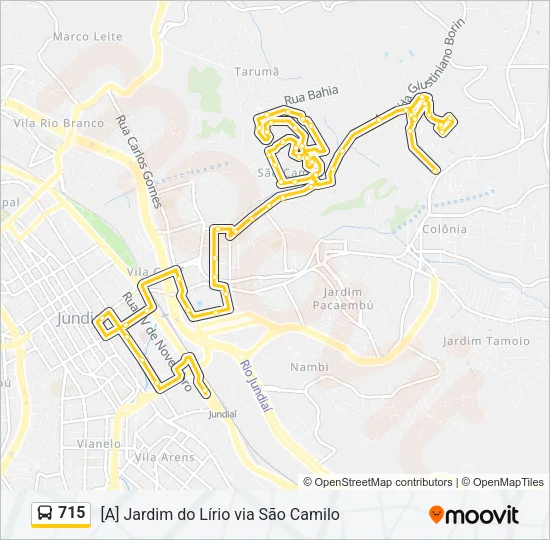 715 Bus Line Map