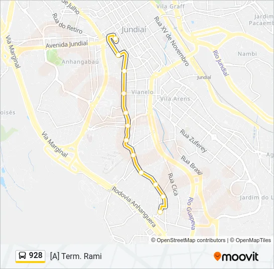 928 Bus Line Map