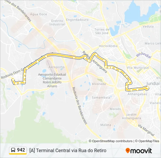 942 Bus Line Map