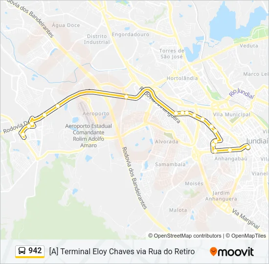 942 Bus Line Map