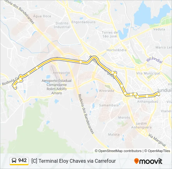 942 Bus Line Map
