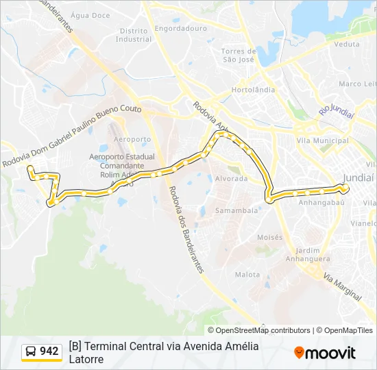 942 Bus Line Map