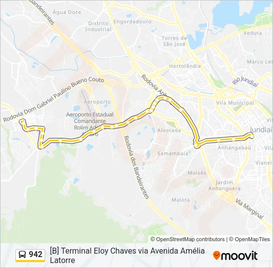 942 Bus Line Map