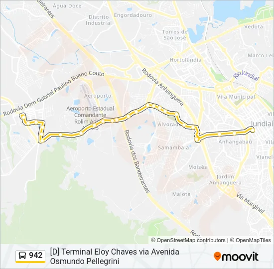 942 Bus Line Map