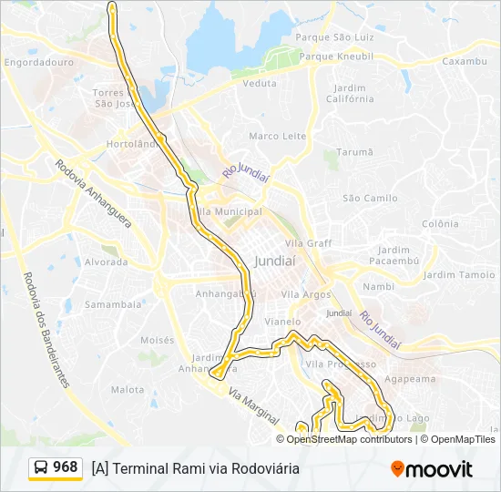 968 Bus Line Map