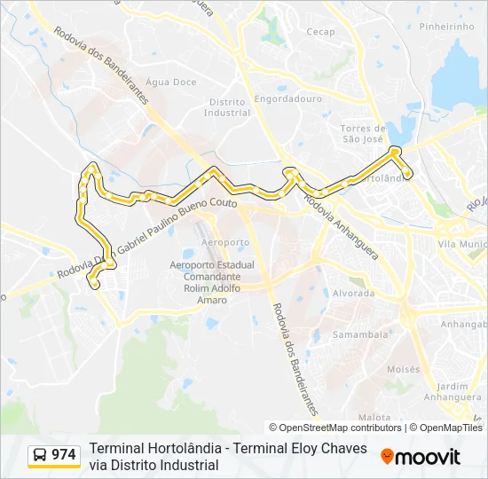974 Bus Line Map