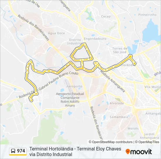 974 Bus Line Map