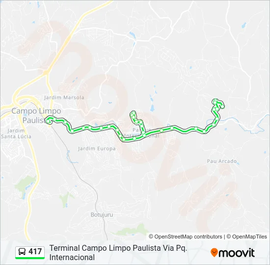 417 Bus Line Map