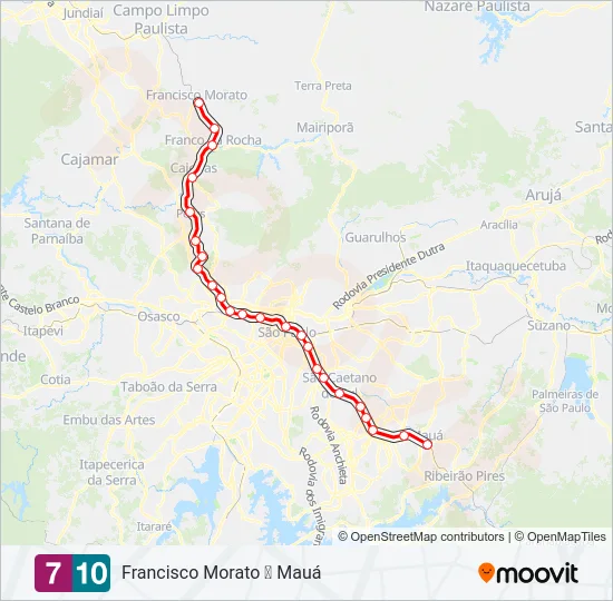 710 Train Line Map