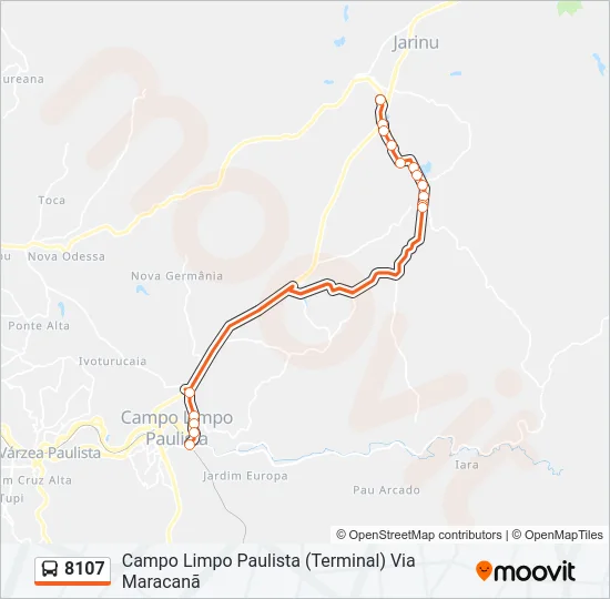 8107 Bus Line Map