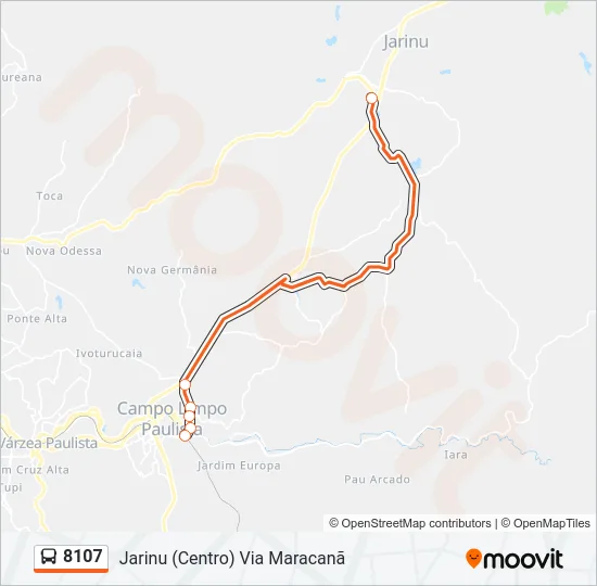 8107 Bus Line Map
