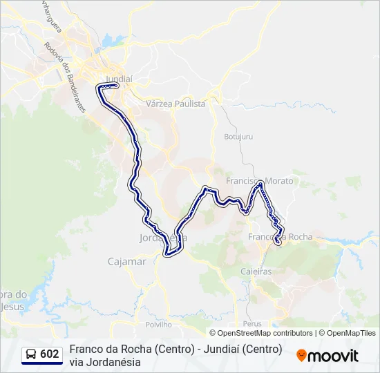 602 Bus Line Map