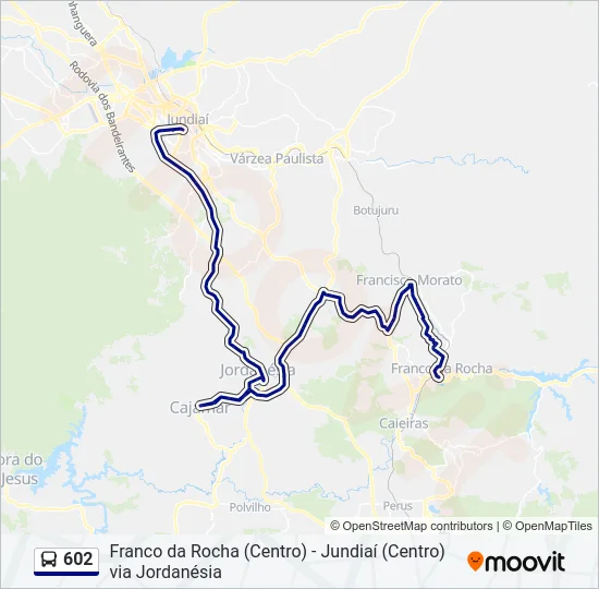 602 Bus Line Map