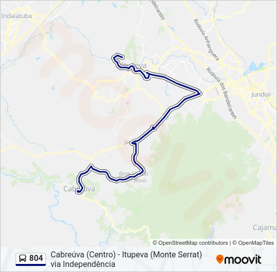 804 Bus Line Map