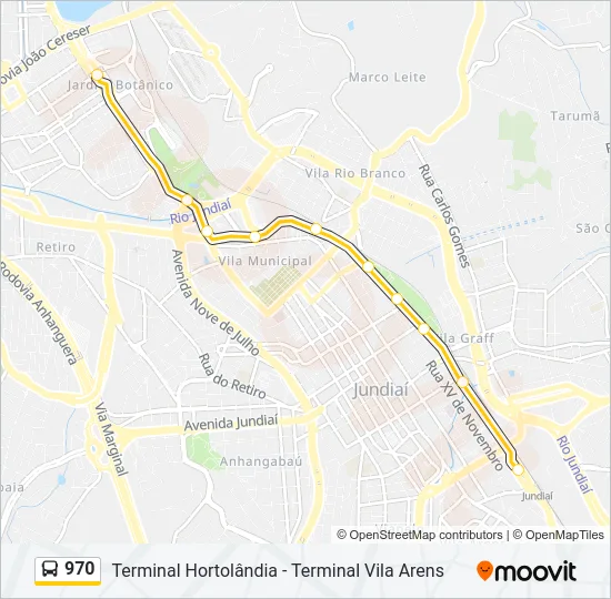 970 Bus Line Map