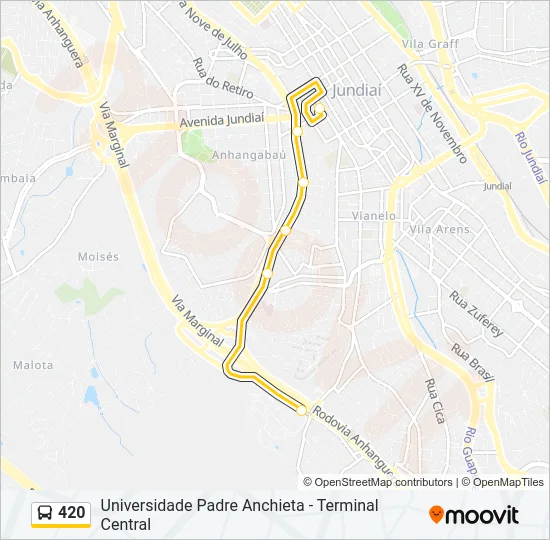 420 Bus Line Map