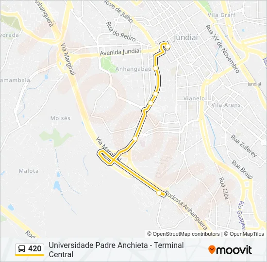 420 Bus Line Map