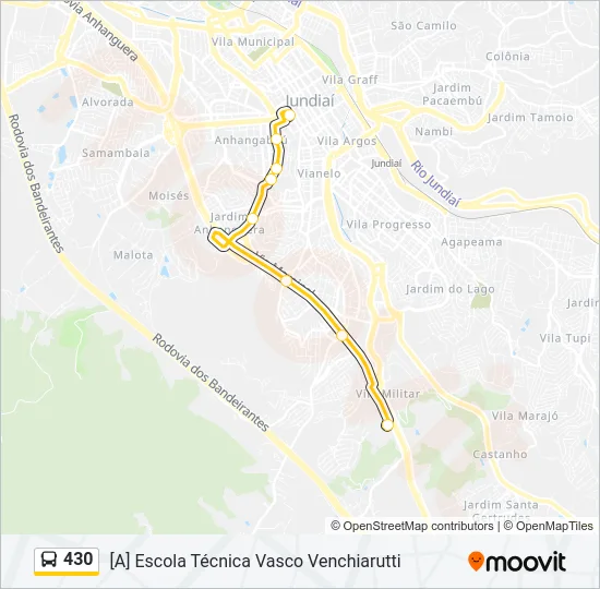 430 Bus Line Map