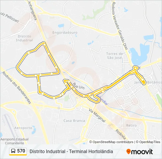 570 Bus Line Map