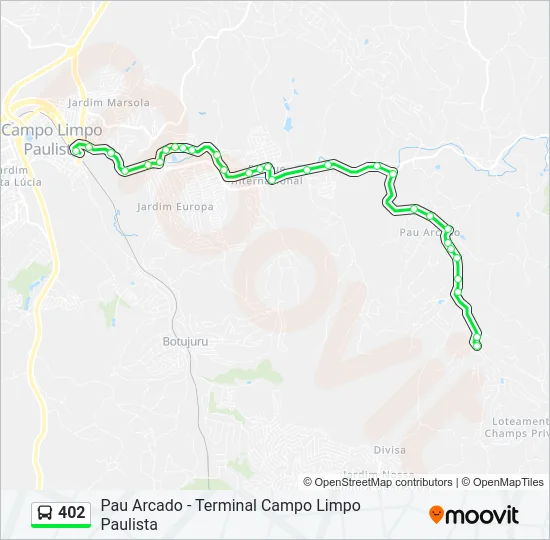 402 Bus Line Map