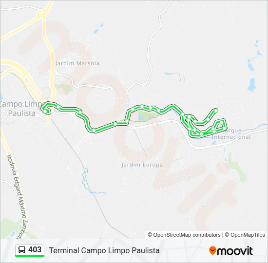403 Bus Line Map