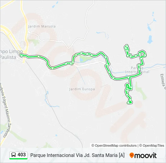 403 Bus Line Map