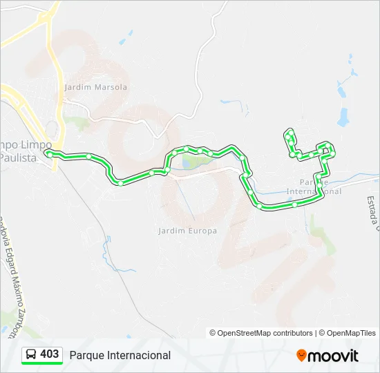 403 Bus Line Map